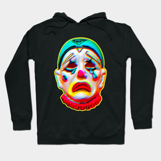 Crying Clown Mask Hoodie by TJWDraws